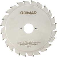 Пила Dimar 2833.200.20 алмазная подрезка D200x20x4,4/5,2 Z36 коническая для пильного центра