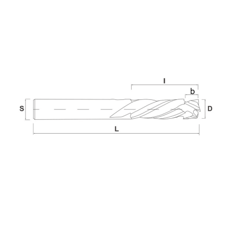 Фреза компрессионная FREZA.RU 20x52x130 b15 S20 Z3+3 HW RH 1806.2052130.RUDH-b15 (L1-130 мм, L2-52 мм, D1-20 мм, D2-20 мм)