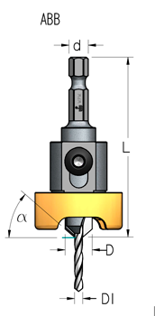 Зенковка оправка WPW AB04504SC запчасть для системы БЕЗ ВМЯТИН