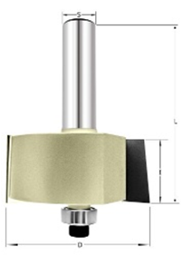 Фреза четвертная D=34.9x12.7x55 H=12.7 S=8 ARDEN 307831A (L1-55 мм, L2-12.7 мм, D1-34.9 мм, D2-8 мм)