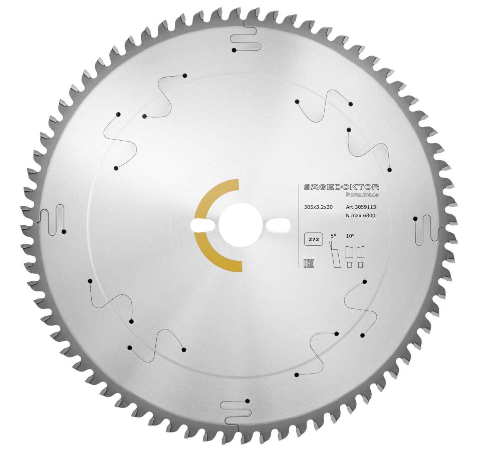 Пила портативная SAGEDOKTOR 305x3.2x2.2x30x72Z CBD-M5 PortaGrade Wood Pinholes 3059113 Yellow P3218
