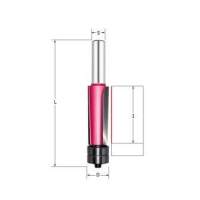 Фреза обгонная кромочная (двойной нижний подшипник) Z=2 D=9.5x30x70 S=6 PROCUT 151621P