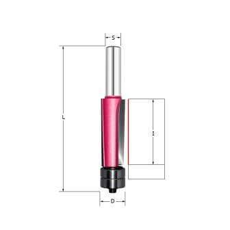 Фреза обгонная кромочная (двойной нижний подшипник) Z=2 D=9.5x30x70 S=6 PROCUT 151621P