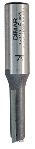 Фреза Dimar 1070289 пазовая D10x19 L63 Z2 хвостовик 12