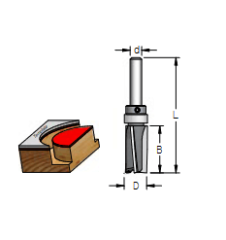 Фреза WPW P3FS4192 пазовая чистовая стружка ВНИЗ Z3 D19 B25 L76 хвостовик 12