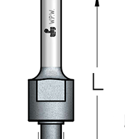 Оправка WPW N000005 для фрезы дисковой серии N посадка 7,93 L55 без гайки и подшипника хвостовик 8