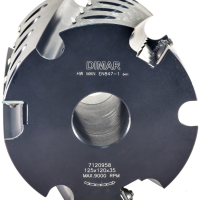 Фрезы комплект 4 шт. насадные Dimar 7120941 паз 3-18x32 мм D125 Z4 посадка 30