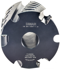 Фрезы комплект 4 шт. насадные Dimar 7120941 паз 3-18x32 мм D125 Z4 посадка 30