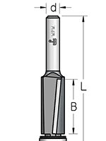 Фреза WPW FU81902 D19 B51 Z2 обгонная чистовая стружка вверх хвостовик 12