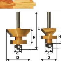 Набор фрез д/изг вагонки ф50х30мм хв 8мм 2шт Энкор 10607