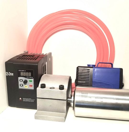 Набор "Шпиндель 1.5 кВт вод. охл. + инвертор 1.5 кВт +аксессуары" для фрезерного станка ЧПУ