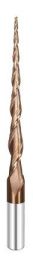 Фреза спиральная двухзаходная конусная сферическая (коническая) R=2 D=4x60x100mm S=6 Rotis