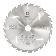 Пила для продольного пиления по древесине с защитой от отдачи 350x30x3.2/2.2 Z=24 PROCUT 736.3503024