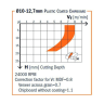 Фреза алмазная DP 6x12x12 Z=2 RH DJTOL PCD2ZX12612