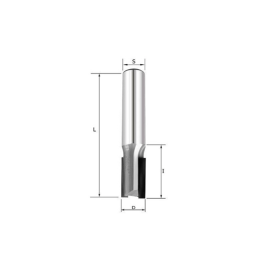 Фреза алмазная DP 8x15x12 Z=2 RH DJTOL PCD2ZX12815