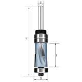 Фреза обгонная компрессионная (верх. + нижн. подшипник) D=19x32 S=8 Rotis 155193208