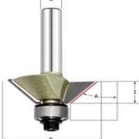Фреза для снятия фаски 45гр. (с полкой) Z=2 D=44.45x18.5x70 S=8 ARDEN 306851