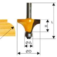 Фреза кром. калевочная ф57,1х28мм R22,2мм хв. 12мм Энкор 46240