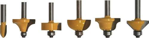 Набор фрез для декоративного применения, хвостовик 8 мм, 6 штук Энкор 46612