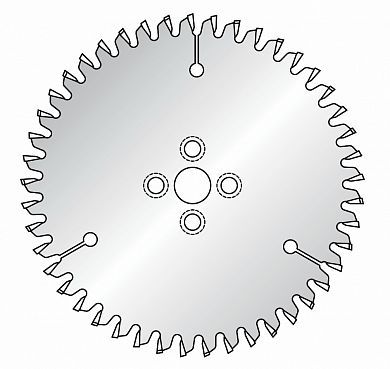 Пила Dimar 95801611 для композитов D100x15,87x2,4 Z45 с отверстиями под оправку ЧПУ 4x7,1xø30