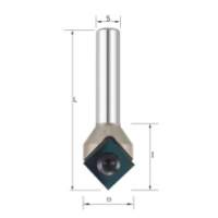 Фреза V образная 90° смен. нож D=17.7х9х53 S=8 Rotis 146180808