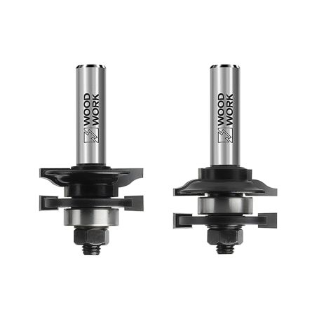 Комплект мебельных фрез D=44,4 I=23,8 L=76 s=12мм Woodwork/Вудворк 991.2304.12 (L1-76 мм, L2-23.8 мм, D1-44.4 мм, D2-12 мм)