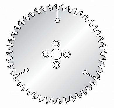 Пила Dimar 95801621 для композитов D150x15,87x2,4 Z24 с отверстиями под оправку ЧПУ 4x7,1xø32