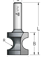 Фреза WPW RF02003 катушка R2 D13,5 B13 хвостовик 6