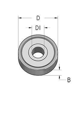 Подшипник WPW B150060 D15 d6 B5