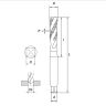 Метчик машинный M14x2,0 (HSS-Е + TICN-С) DIN 376, 6H, R, спиральный RODMIX 1611140200