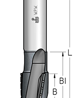 Фреза WPW UB35161 cпиральная со стружколомом Z3 D16 B32 L100 хвостовик 16