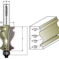 Фреза мультипрофильная (Карниз) (нижн. подш.) Z=2 R1=3.17 R2=18 D=27x41.36x93 S=12 ARDEN 351231