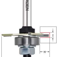 Фреза пазовая Z3 с державкой (подш. и гайка) S=8 D=47,6x1,5 ARDEN 7048205