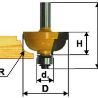 Фреза кром калевочная ф34,9х17мм R9,5мм хв 8мм Энкор 9283