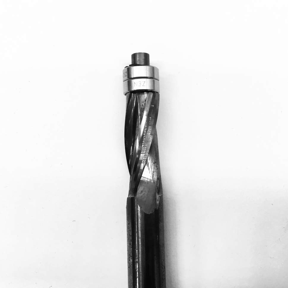 Фреза Greentools 8x25x80 Z2 RH P стружка вверх с подшипником