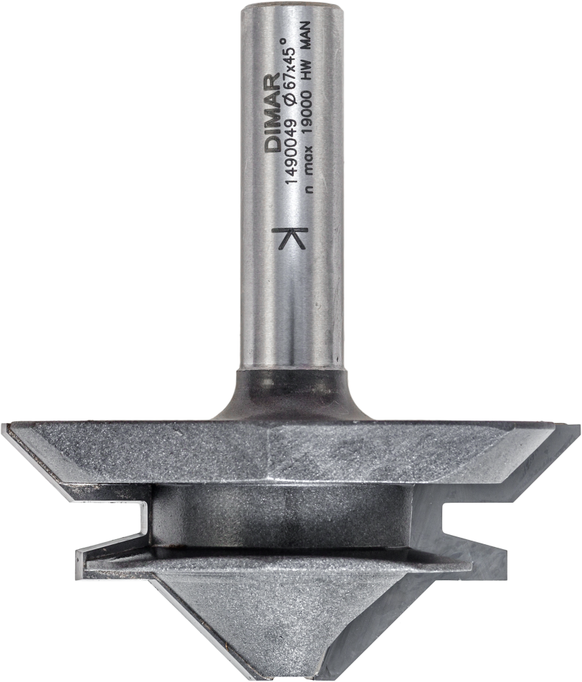 Фреза Dimar 1490049 сращивание 90 и 180 гр D67x29,5 хвостовик 12