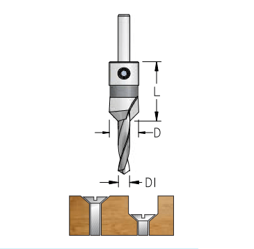 Зенковка HSS WPW AP21663D коническая D16 со сверлом 6,3