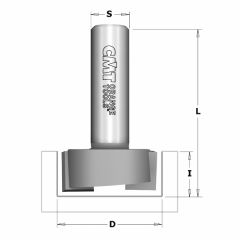 Фреза CMT-PRO пазовая (дверные Петли) бреющий угол S8 D19 I19 L54 901.1919