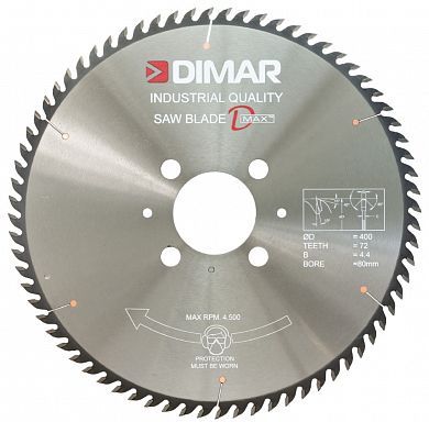 Пила Dimar 9012710N пильный центр D400x50x4,4 Z72