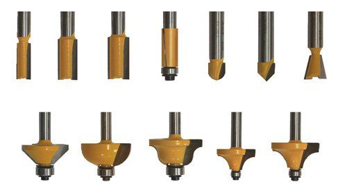 Набор фрез д/декоратив прим 12 шт хв 8м Энкор 10621 (L1- мм, L2- мм, D1- мм, D2- мм)