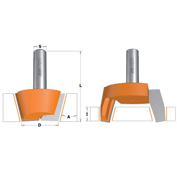 СМТ Комплект из 2-х фрез для ремонта  HW S=12.7 D=44.4X25.4 RH 881.541.11