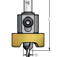 Зенковка оправка WPW ALB5007SC коническая БЕЗ ВМЯТИН D12 со сверлом 5  хвостовик 10