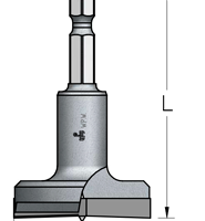 Сверло WP HMPS304 чашечное без подрезателей D30 L55 хвостовик HEX1/4