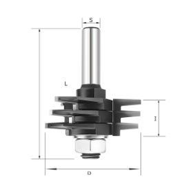 Фреза шиповое сращивание D=63.5x23.29x83 h=12.7 S=12 ARDEN 602211B (L1-83 мм, L2-23.29 мм, D1-63.5 мм, D2-12 мм)