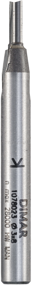 Фреза Dimar 1078353 пазовая монолит D2x6,5 L47 Zsolid 2 хвостовик 6