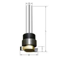Фреза &quot;нижний паз&quot;  (верх. подш.) D=15.88x3.175x41 S=6 (подш. 12.7мм) ARDEN 180209-1