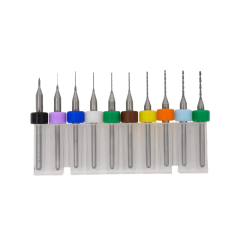 Микросверла тв-е (пласт,дерево,текстолит)(10шт) 0.1-1.0 i10мм; d0.1x2мм; d0.2x5мм L38 PROCUT DL017100