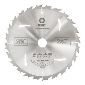Пильный диск для продольного пиления по дереву, фанере 250x32x3.2/2.2 Z=30 ATB PROCUT 736.2503230