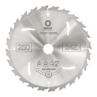 Пильный диск для продольного пиления по дереву, фанере 250x32x3.2/2.2 Z=30 ATB PROCUT 736.2503230