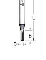 Фреза WPW P24S605 пазовая монолитный резец D6 B25 хвостовик 8